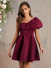 Акція на Плаття жіноче SHEIN GD-00115415 L Бордове від Rozetka