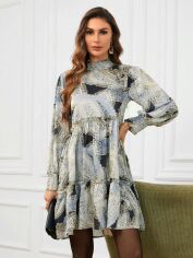 Акція на Плаття коротке літнє жіноче SHEIN GD-00098799 M Комбіноване від Rozetka