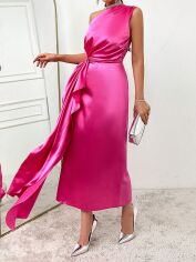 Акція на Плаття вечірнє довге літнє жіноче SHEIN GD-00102569 XS Рожеве від Rozetka
