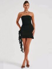 Акція на Плаття вечірнє коротке літнє жіноче SHEIN GD-00103393 L Чорне від Rozetka