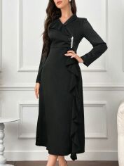 Акція на Плаття жіноче SHEIN GD-00113568 M Чорне від Rozetka