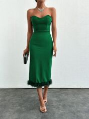 Акція на Плаття жіноче SHEIN GD-00113767 L Зелене від Rozetka