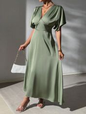 Акція на Плаття жіноче SHEIN GD-00113421 L Сіро-зелене від Rozetka