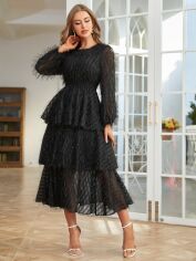 Акція на Плаття жіноче SHEIN GD-00113899 S Чорне від Rozetka