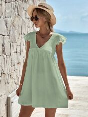 Акція на Плаття коротке літнє жіноче SHEIN GD-00105746 M М'ятне від Rozetka