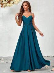 Акція на Плаття вечірнє довге літнє жіноче SHEIN GD-00107961 M Блакитне від Rozetka