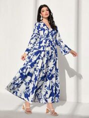 Акція на Плаття довге літнє жіноче SHEIN GD-00113813 XL Комбіноване від Rozetka