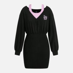 Акція на Плаття коротке літнє жіноче SHEIN GD-00115295 XS Чорне від Rozetka