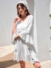Акція на Плаття коротке літнє жіноче SHEIN GD-00115379 M Біле від Rozetka
