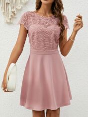 Акція на Плаття вечірнє коротке літнє жіноче SHEIN GD-00099134 S Світло-рожеве від Rozetka