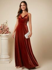 Акція на Плаття жіноче SHEIN GD-00107960 S Коричневе від Rozetka