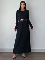 Акція на Плаття в'язане довге осіннє тепле жіноче SHEIN GD-00114252 S Чорне від Rozetka