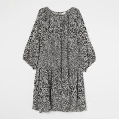 Акція на Сукня жіноча H&M 9154532wer XL Біла з чорним від Rozetka
