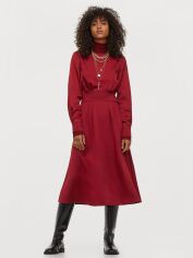 Акція на Плаття міді осіннє жіноче H&M Giuliva Heritage 9047522wer 42 Бордове від Rozetka