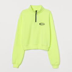 Акція на Світшот жіночий H&M 8165871wer XS Салатовий від Rozetka
