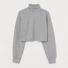 Акція на Світшот жіночий H&M 8755642wer S Сірий від Rozetka