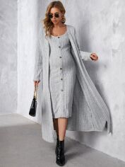 Акція на Костюм для вагітних SHEIN GD-00089254 M Сірий від Rozetka