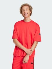 Акція на Футболка бавовняна довга чоловіча Adidas M Sj T JF3617 XL Purrub/Black від Rozetka