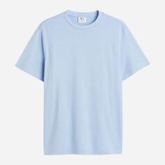 Акція на Футболка бавовняна довга чоловіча H&M 1101909wer S Блакитна від Rozetka