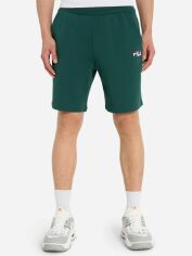 Акція на Шорти бавовняні короткі чоловічі FILA 125582FLA-74 48-50 Темно-зелені від Rozetka