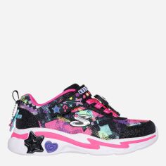 Акція на Дитячі кросівки для дівчинки Skechers Snuggle Sneaks 302214N-BKMT 24 Чорні від Rozetka