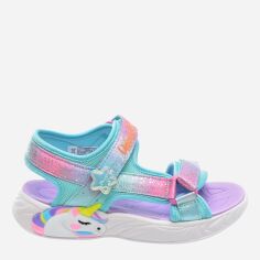 Акція на Дитячі сандалії для дівчинки Skechers 302682N-PRMT 25 Фіолетові від Rozetka