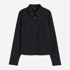 Акція на Сорочка бавовняна жіноча H&M 1202779007c20 M Чорна від Rozetka