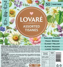 Акция на Колекція трав’яних чаїв Lovare Assorted Tisanes 5 видів по 10 пакетиків от Rozetka