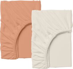 Акція на Набір Cosas Простирадло на резинці 140х200 2 шт Set_Beige_Terrakot від Rozetka