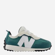Акція на Дитячі шкіряні кросівки для хлопчика New Balance 327 NW327BD 22.5 (6US) Зелені від Rozetka