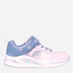 Акція на Дитячі з підсвіткою кросівки для дівчинки Skechers 303714L-GYLP 32 Сірі від Rozetka