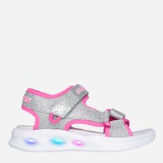 Акція на Підліткові сандалії для дівчинки Skechers 303024L-SLHP 35.5 Сріблясті від Rozetka