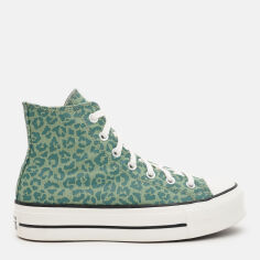 Акція на Жіночі кеди високі Converse Chuck Taylor All Star Lift A15054C 37 (6.5US) 23.5 см Forest/White від Rozetka
