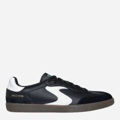Акція на Чоловічі кеди низькі Skechers 254150-BKW 45 Чорні від Rozetka