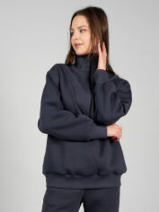 Акція на Толстовка на блискавці жіноча Elegante EL 2835 S Темно-сіра від Rozetka