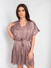 Акція на Халат BARWA garments 0242 S/L Капучино від Rozetka