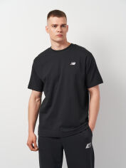 Акція на Футболка бавовняна довга чоловіча New Balance Sport Essentials Small Logo MT41509 M Чорна від Rozetka