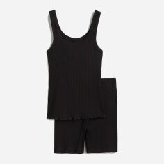 Акція на Піжама (майка + шорти) жіноча H&M 971367001c21 S Чорна від Rozetka