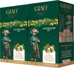Акція на Набір чаю трав'яного Graff Альпійський луг 15 пакетиків х 2.5 г х 2 пачки від Rozetka