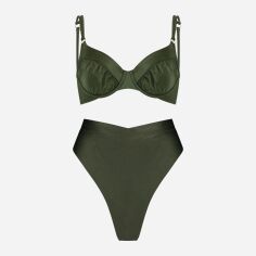 Акція на Купальник роздільний жіночий Hunkemoller 203005c23 80E (L) Зелений від Rozetka