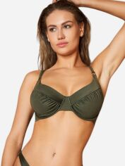 Акція на Верхня частина купальника Hunkemoller 2008901c23 75F Хакі від Rozetka