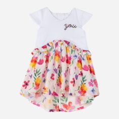 Акція на Дитяче літнє плаття для дівчинки Chicco 09093797000000-064 104 см Натуральне з принтом від Rozetka