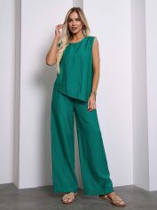 Акція на Костюм жіночий ISSA PLUS 15113 2XL Зелений від Rozetka