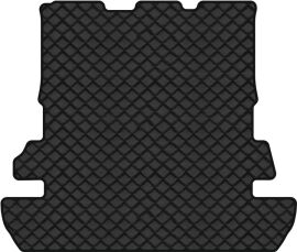 Акція на Килимок з екошкіри EVAtech ECO в багажник авто для LX 570  7 seats Lexus 2008-2012 3 покоління SUV EU Екошкіра чорна з чорною ниткою чорний кант від Rozetka