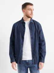 Акція на Сорочка джинсова чоловіча C&A GD-00094817 2XL Темно-синя від Rozetka