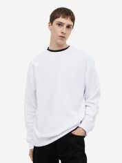 Акція на Світшот на флісі чоловічий H&M 1012344c20 XL Білий від Rozetka