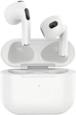 Акція на Бездротова гарнітура XO EF43 AirPods 3 ENC Wireless Charging Case Біло-сіра від Rozetka