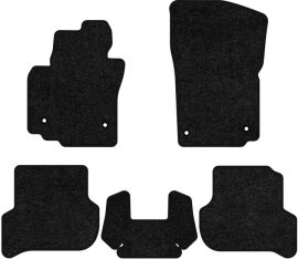 Акція на Ворсові килимки EVAtech Standard в салон авто для Seat Altea XL MT 2006-2015 1 покоління Minivan EU Чорний кант від Rozetka