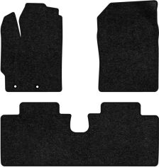 Акція на Ворсові килимки EVAtech Standard в салон авто для Toyota Yaris (III) (XP13) 5-doors 2011-2020 3 покоління Htb USA Чорний кант від Rozetka