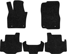 Акція на Ворсові килимки EVAtech Standard в салон авто для Mazda CX-90 6 seats (with console) 2023 1 покоління SUV USA Чорний кант від Rozetka
